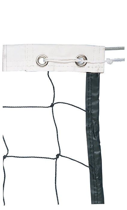 Trigon Sports Vinyl Volleyball Net with Steel Cable Top & Nylon Roped Bottom VBNETC - 2