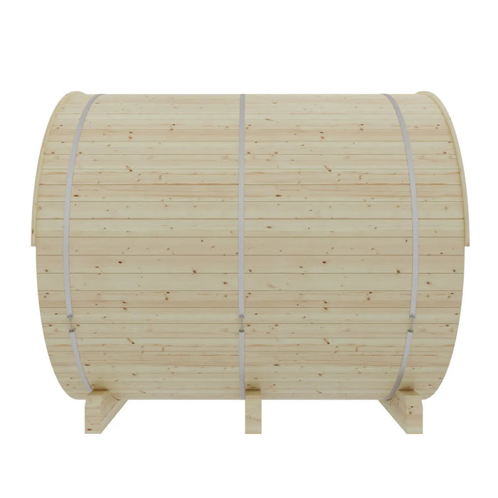 Finnish Sauna Builders Vassa Finnish Barrel Sauna with WiFi Heater - Finnish Sauna Builders — interior lighting