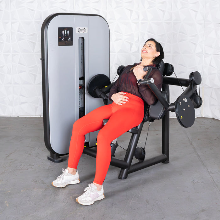 Muscle D Fitness Vogue Biceps Curl - Adjustable - Pin Selectorized - Arm Curl Machine