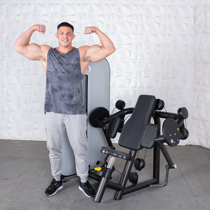 Muscle D Fitness Vogue Biceps Curl - Adjustable - Pin Selectorized - Arm Curl Machine