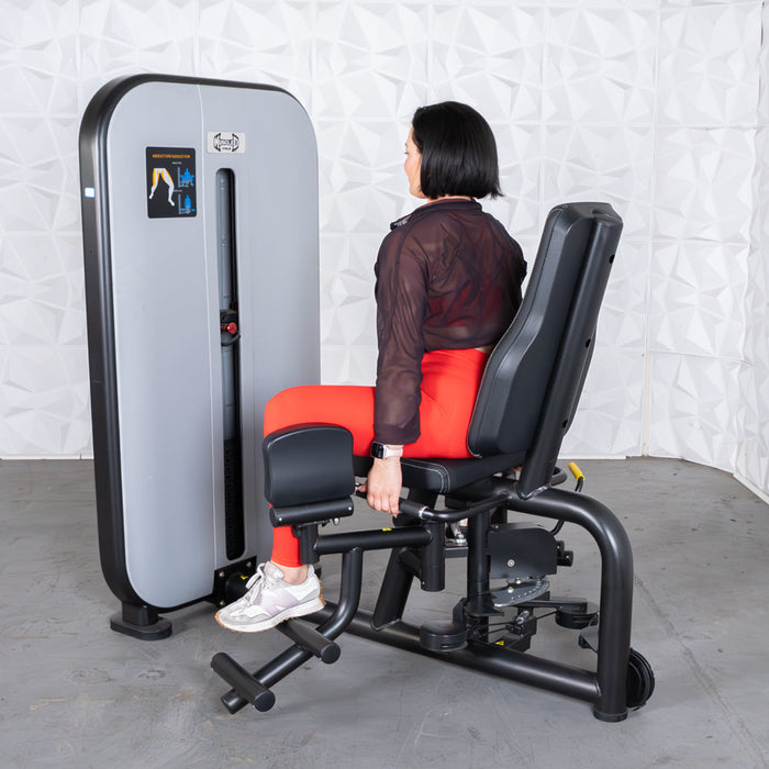 Muscle D Fitness Vogue Inner/Outer Thigh - Adjustable Seat - Pin Selectorized - Leg Workout Combo