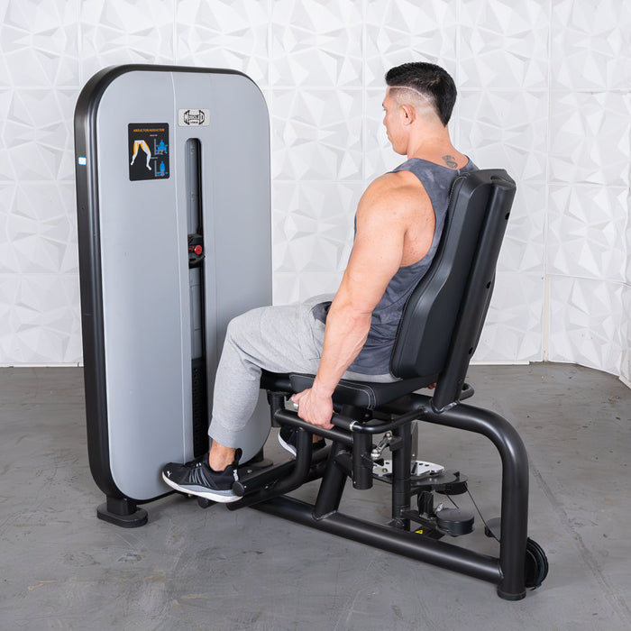 Muscle D Fitness Vogue Inner/Outer Thigh - Adjustable Seat - Pin Selectorized - Leg Workout Combo