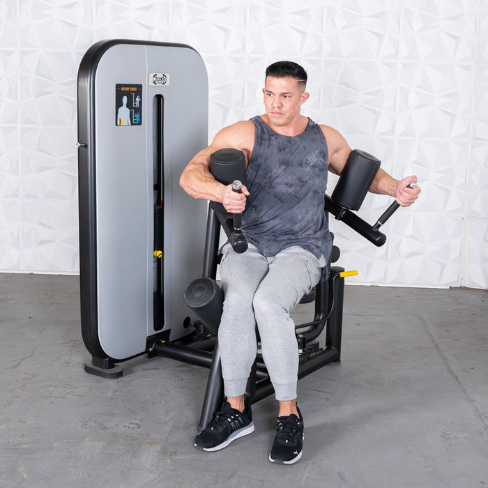 Muscle D Fitness Vogue Rotary Torso - AdjustableSeat - Pin Selectorized