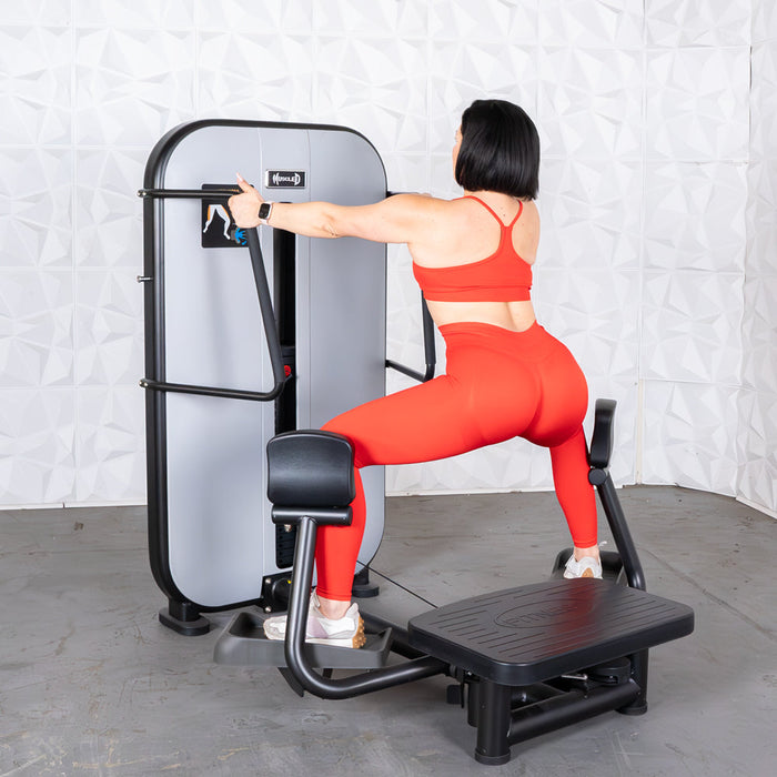 Muscle D Fitness Vogue Standing Abductor Machine - Standing Adjustable Pin Selectorized Abductor Machine