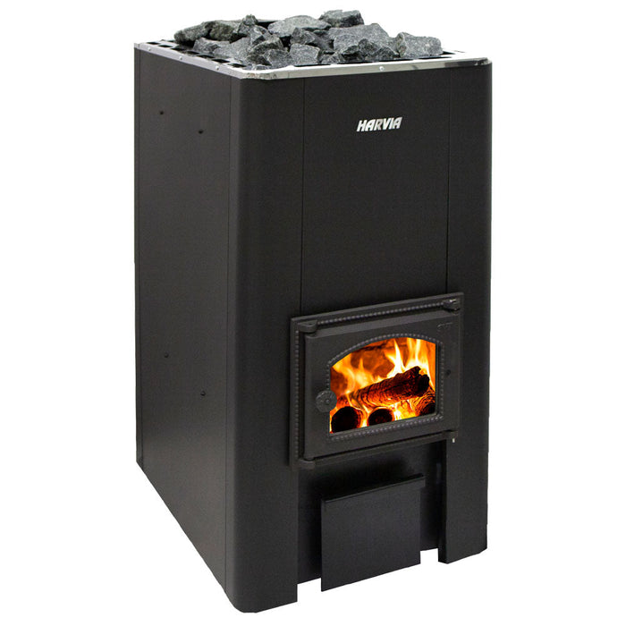 Harvia Pro Series 50 Wood Stove Sauna Heater — exterior view