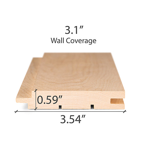 PROSAUNAS Alder 1x4 (15mm x 90mm) T&G STS4 Sauna Wood - image 6