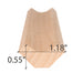 PROSAUNAS Alder 1x2 (14mm x 30mm) Inside Corner Trim SI Sauna Wood - image 5