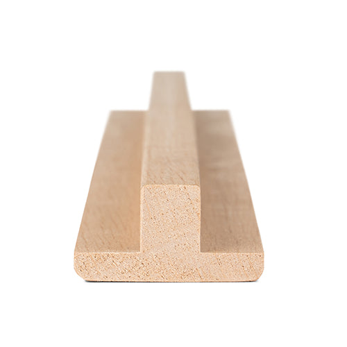 PROSAUNAS Alder 1x2 (17mm x 32mm) T-Moulding Sauna Wood, T-Moulding - image 4