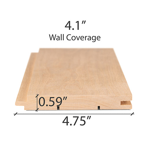 PROSAUNAS Alder 1x5 (15mm x 120mm) T&G STS4 Sauna Wood - image 4