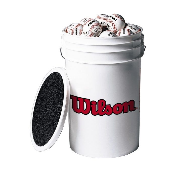 Trigon Sports 3 Dozen A1030 Baseballs In A Bucket — lifestyle in-use