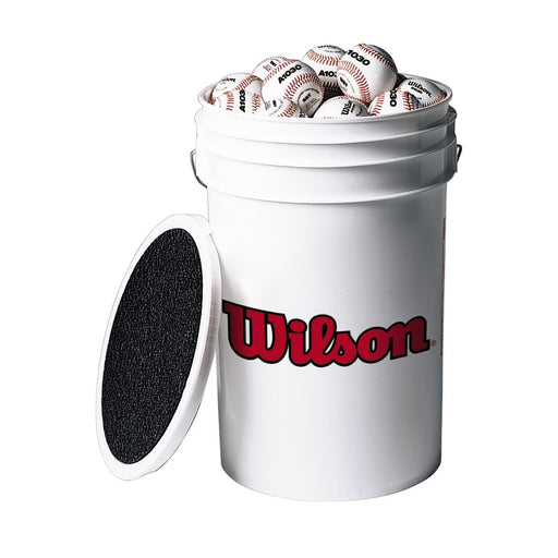 Trigon Sports 3 Dozen A1030 Baseballs In A Bucket — front view