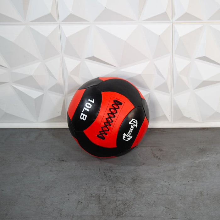 Muscle D Fitness Medicine Ball / Wall Ball - Muscle D Fitness - Heavy Duty Stitching - Multi-Panel Desig... — full setup angle
