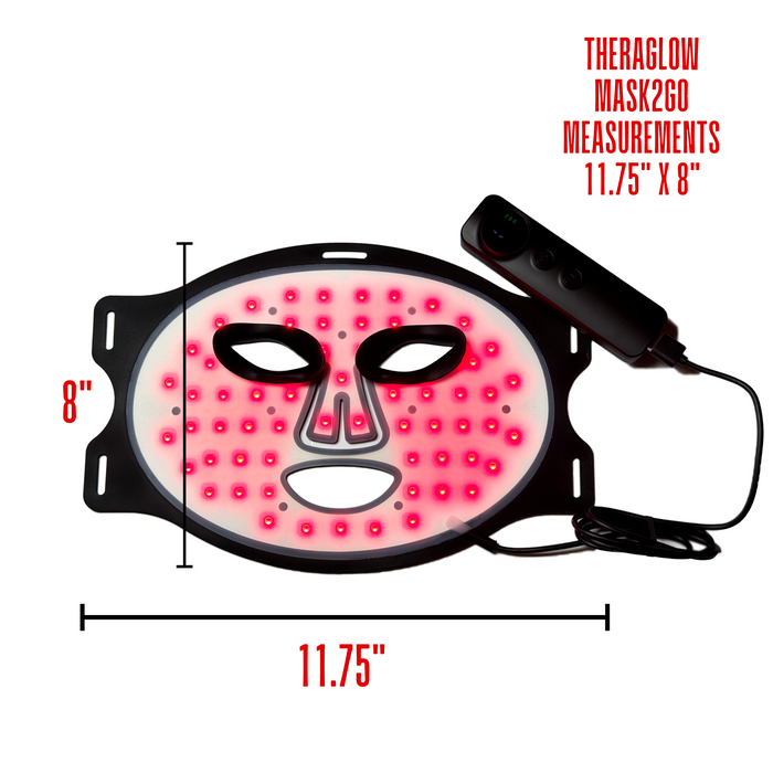 Therasage TheraGlow Mask2Go - - Red Light Therapy Mask