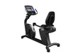 Muscle D Fitness Commercial Recumbent Bike - Touch Screen - Muscle D Fitness - Adjustable Seated Cardio — front view