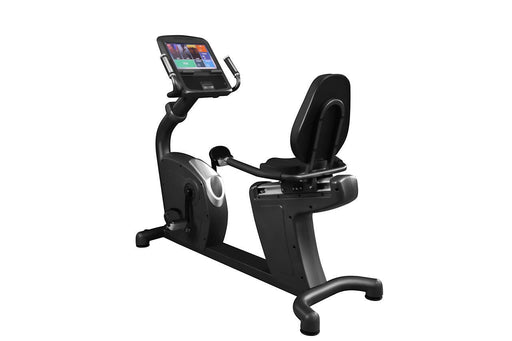 Muscle D Fitness Commercial Recumbent Bike - Touch Screen - Muscle D Fitness - Adjustable Seated Cardio — front view