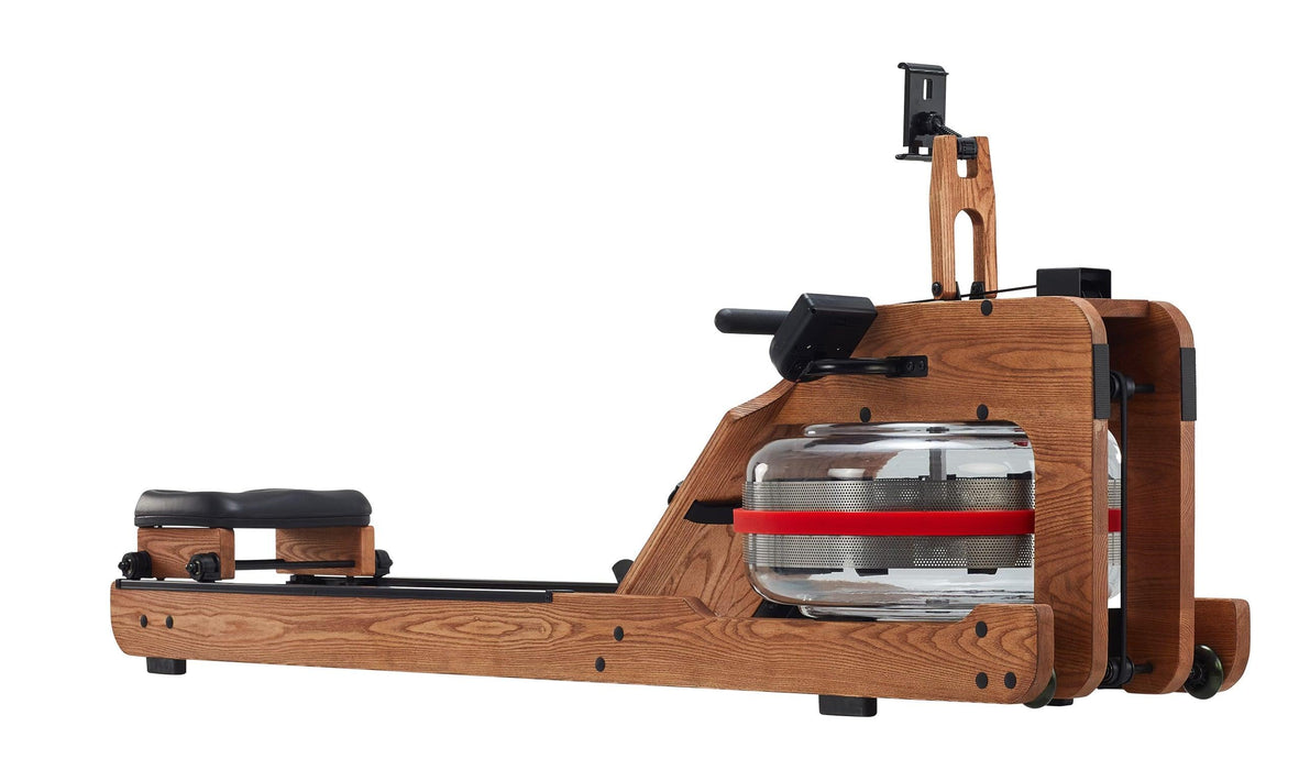 Buffest Rower Muscle D Fitness Water Rower - Wooden Seated Adjustable — Peak Flow Fitness