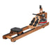 Muscle D Fitness Water Rower -  Wooden Seated Adjustable Water Rower — console and display