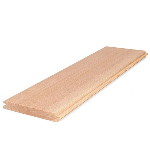 PROSAUNAS Cedar 1/2x4 VG T&G V2E Sauna Wood, Vertical Grain