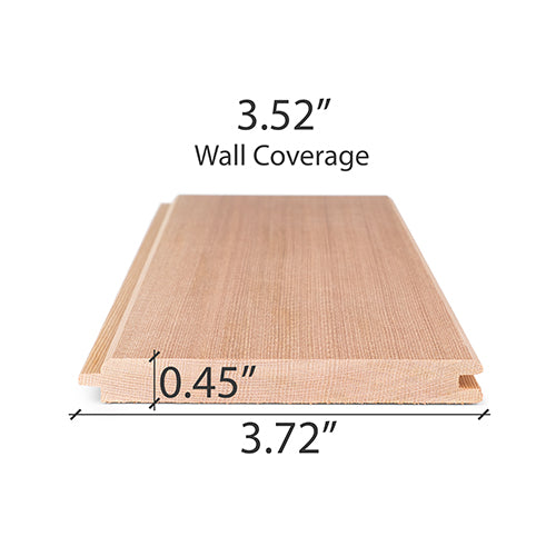 PROSAUNAS Cedar 1/2x4 VG T&G V2E Sauna Wood, Vertical Grain - image 9