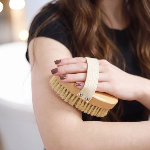 Therasage TheraBrush handheld dry brush with copper bristles, view 2 of 5