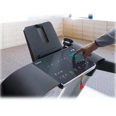 Muscle D Fitness X6 Light Commercial Treadmill - LED Console - Cup Holder — console and display