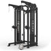 XMARK Commercial Half Rack Functional Trainer with Lat Pulldown and Low Row — front view