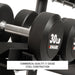 XMARK Commercial 3-Tier Dumbbell Racks - 15 Dumbbell Pairs — grip and contact surface