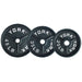 York Barbell 2″ Deep Dish Olympic Weight Plates Set — front view