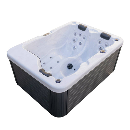 Luxury Spas Allure 3-person hot tub interior seating and jets