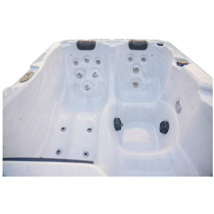 Luxury Spas Allure 3-person hybrid hot tub with cover and steps