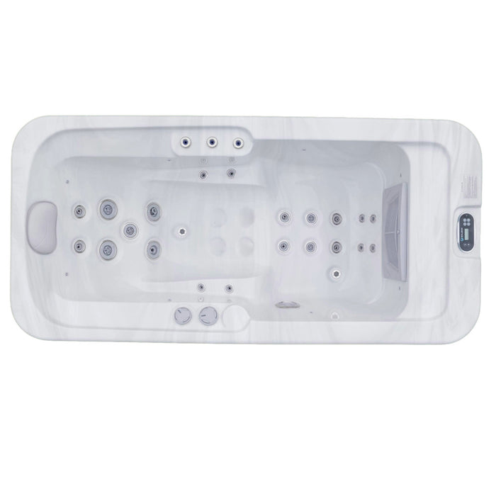Luxury Spas Lacey 1-person hybrid hot tub waterfall jet