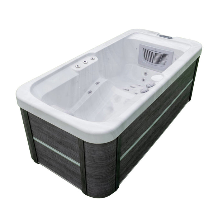 Luxury Spas Lacey 1-person plug and play hot tub angle view