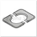 Finnish Sauna Builders Harvia Lead-through Flange WZ020115 Stainless Steel - Finnish Sauna Builders — exterior view