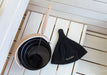Auroom Sauna Hat Sauna Hat Pipe, Black, Natural Linen & Cotton Blend - image 2