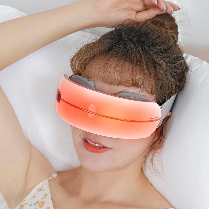 AmaMedic AM-4602 Kneading Eye Massager Portable Massager — in-use lifestyle shot