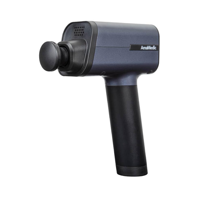 AmaMedic Otamic Massage Wave Gun V Portable Massager — in-use lifestyle shot