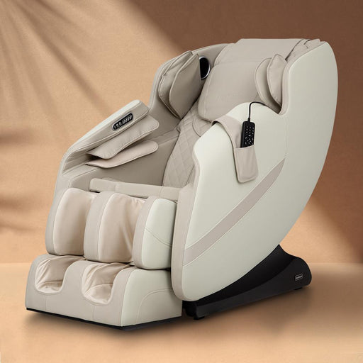 AmaMedic Q7 – Zero Gravity Recline & Lumbar Heat Therapy massage chair upright in living-room setting