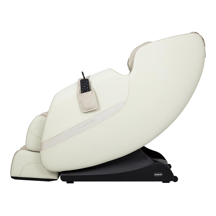 AmaMedic Q7 – Zero Gravity Recline & Lumbar Heat Therapy side profile showing roller path length