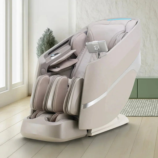 Titan Arcadia 3D LE – 3D Massage Mechanism & SL massage chair upright in living-room setting