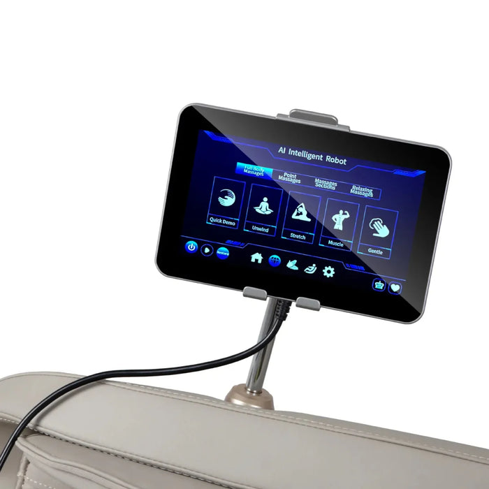 Osaki 4D Atlas XL – 4D Massage Mechanism & SL headrest and shoulder air-compression detail