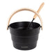 Auroom Sauna Pail & Ladle Sauna Bucket & Ladle, Black Aluminum