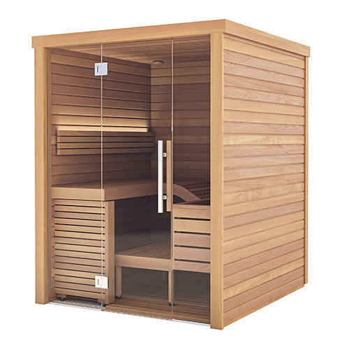 Auroom Baia Glass DIY, Thermo-Aspen, Indoor Sauna Kit, Up to 2 Persons - image 2