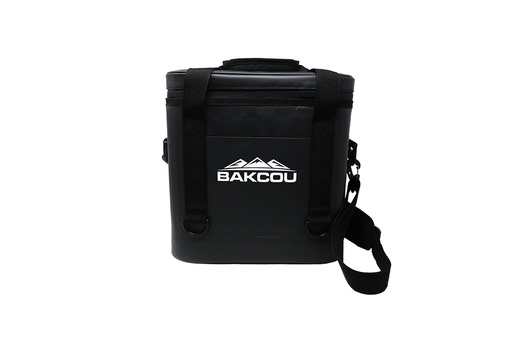 Bakcou Soft-Sided Insulated Cooler Bag — handlebar and display