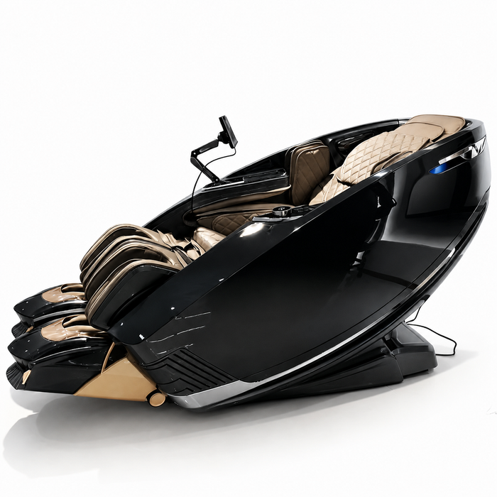 360 Massage Auren 4D recovery massage chair in Black