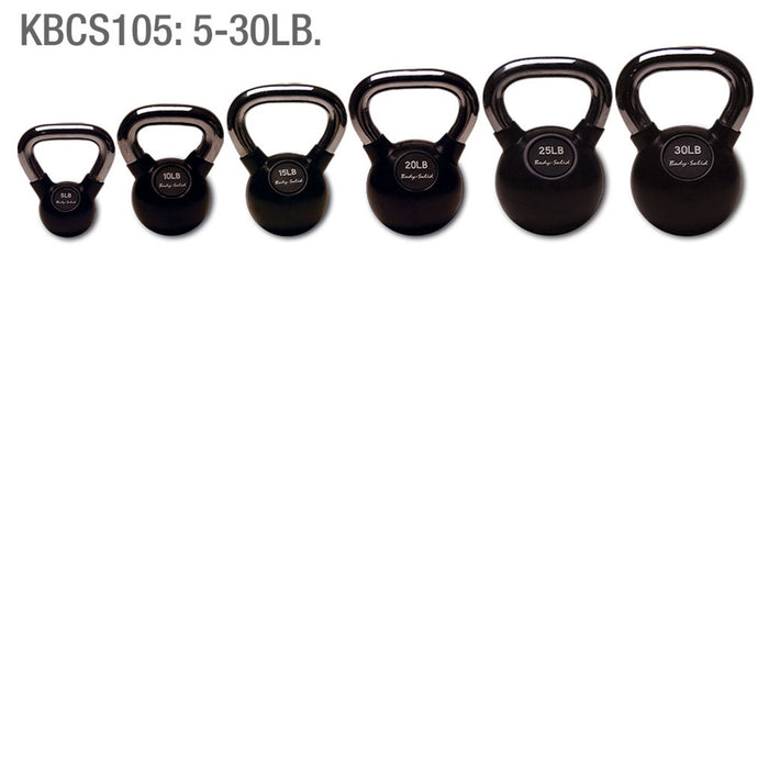 Body Solid 105 lb. Premium Kettlebell Package with Rack - KBCS105Pack