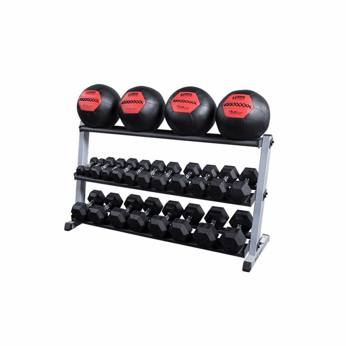 Body Solid 2-Tier Horizontal Dumbbell Rack - GDR60