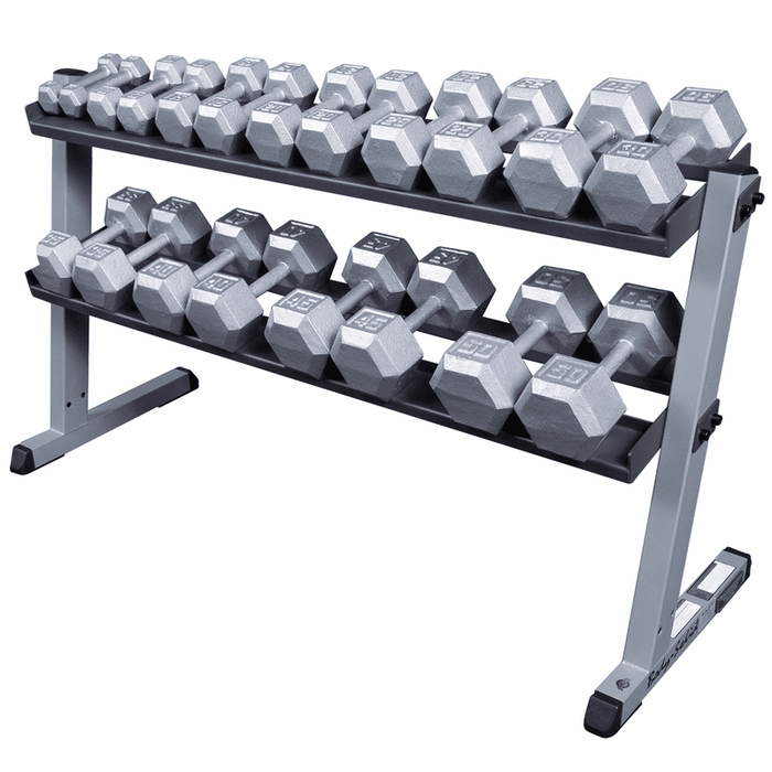 Body Solid 2-Tier Horizontal Dumbbell Rack - GDR60