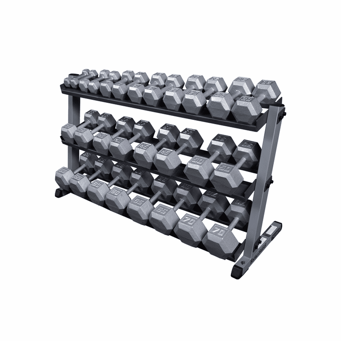 Body Solid 2-Tier Horizontal Dumbbell Rack - GDR60