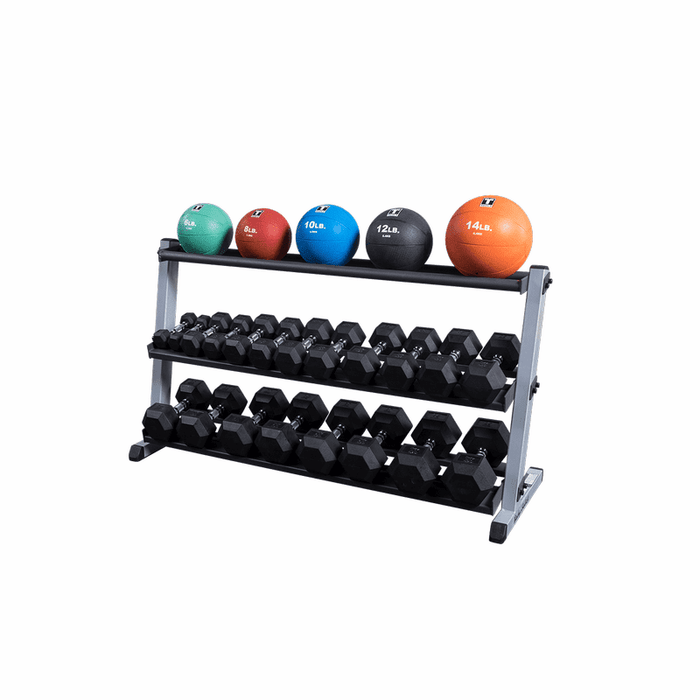 Body Solid 2-Tier Horizontal Dumbbell Rack - GDR60