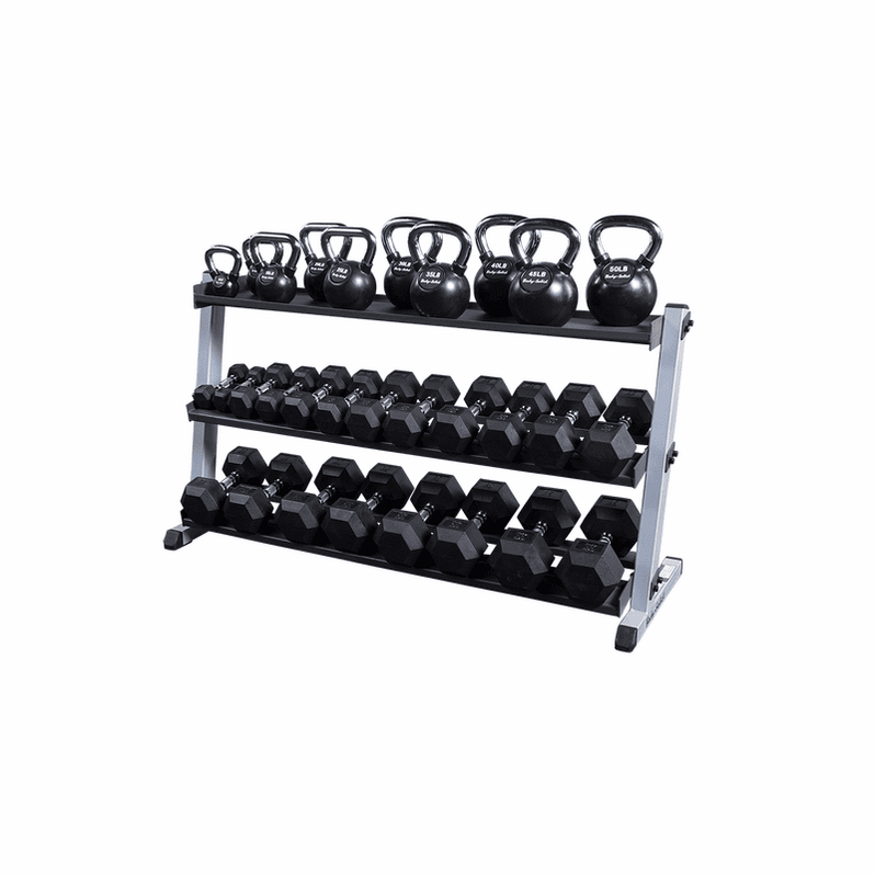 Body Solid 2-Tier Horizontal Dumbbell Rack - GDR60B — Peak Flow Fitness